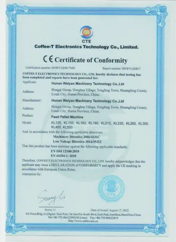 VYMOR certificate